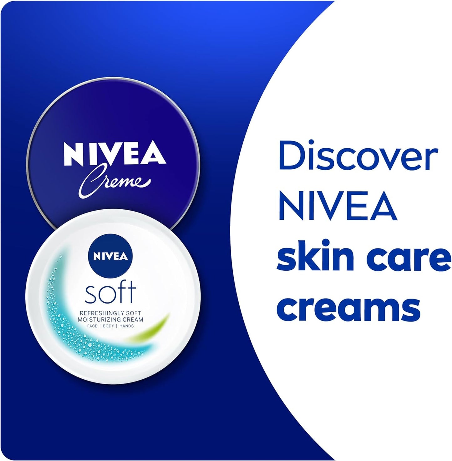 NIVEA Moisturising Cream, Universal All Pourpose Moisturizer for Face Body Hands, Tin 400ml