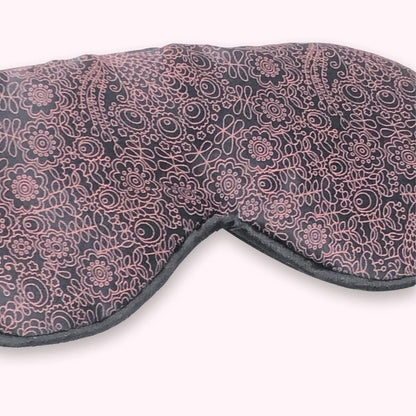 FOM (Friends of Meditation) 100% Mulberry Silk Eye Mask, Super Smooth Sleep Mask And Blind Fold (Black)