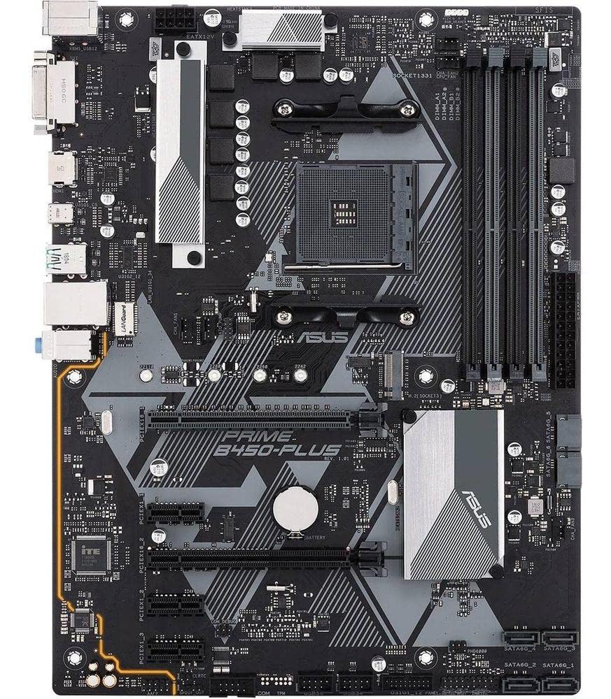 ASUS PRIME B550M-K (AMD B550) (Ryzen AM4) micro ATX motherboard with dual M.2, PCIe 4.0, 1 Gb Ethernet, HDMI/D-Sub/DVI, SATA 6 Gbps, USB 3.2 Gen 2 Type-A