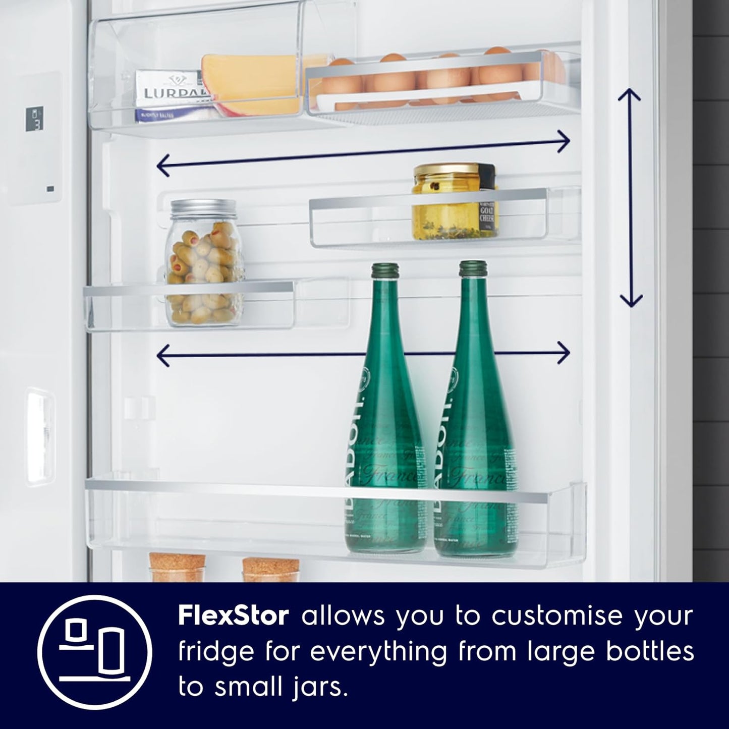 Electrolux 453 Liters Bottom Mount Refrigerator, Nutrifresh Inverter, Total No Frost Double Door Fridge & Freezer with Internal LED light, Silver, EBE4500B-A RAE"Min 1 year manufacturer warranty"