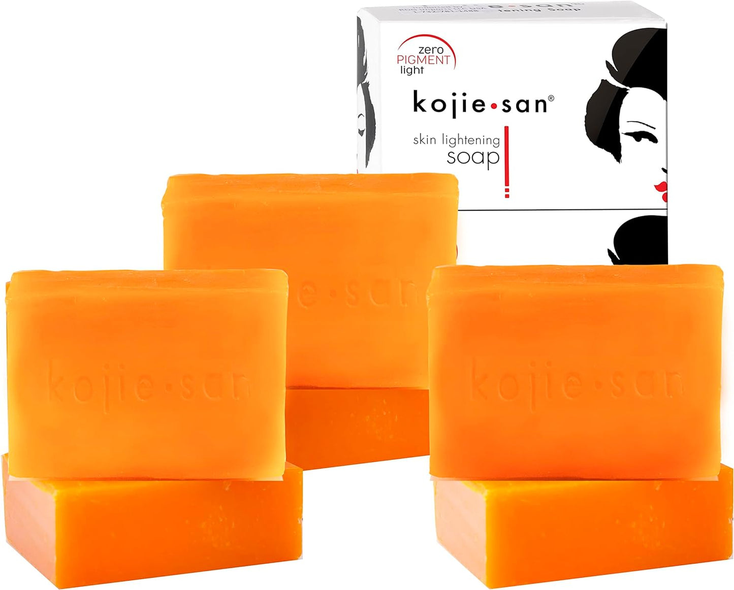 Kojie San 3 x 65G Kojie San Skin Kojic Acid Lightening Soap in Industry-leading Frustration Free Packaging