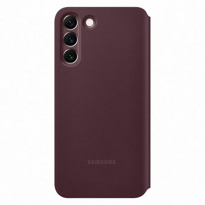 Samsung Galaxy S22 Ultra Official Leather Cover Light Grey