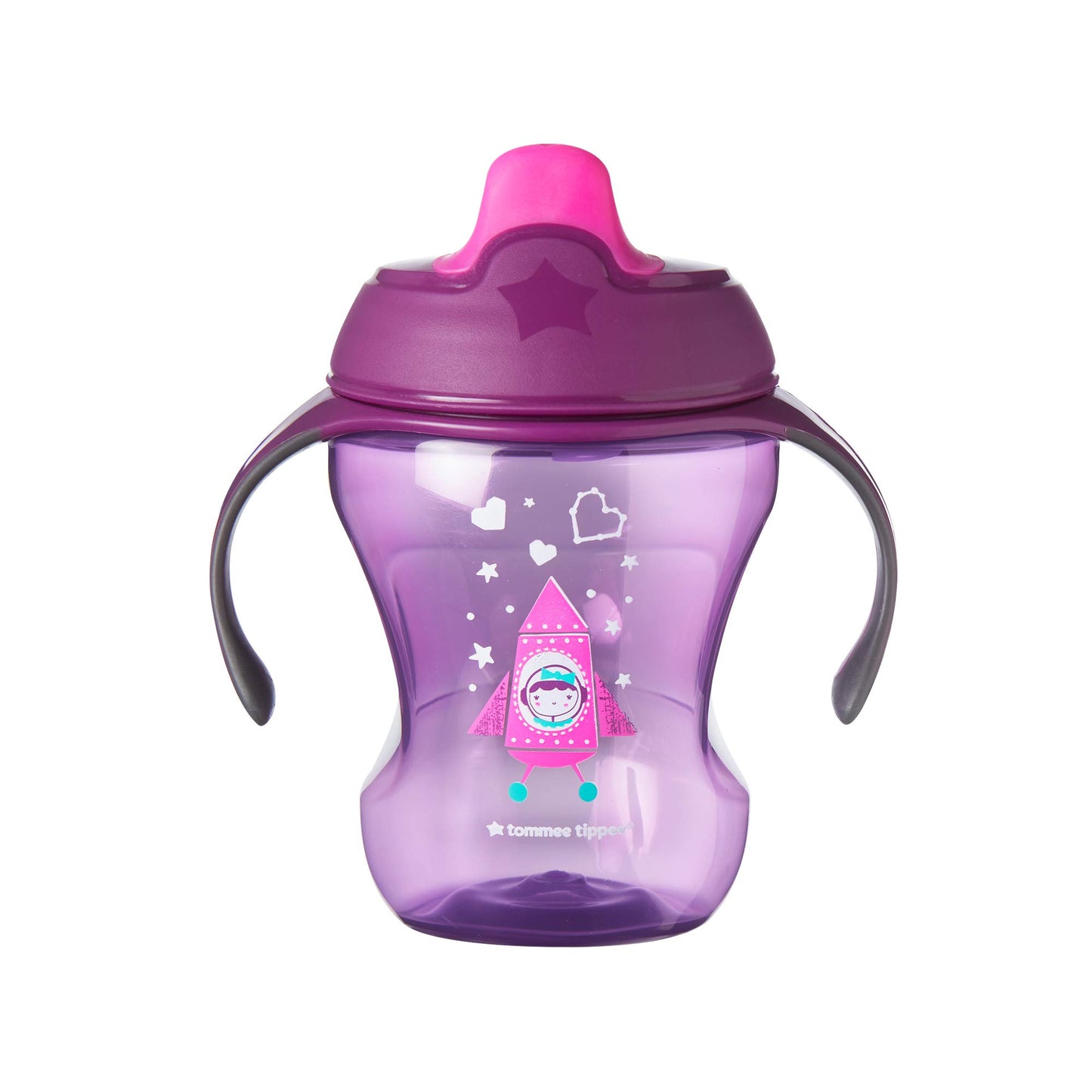 Tommee Tippee Infant Trainer Sippee Cup with Removable Handles, Boy – 7+ months, 3pk