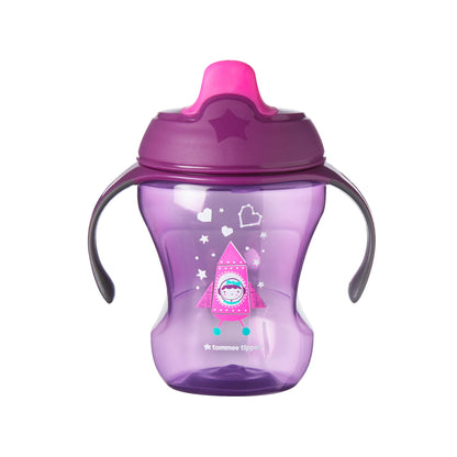 Tommee Tippee Infant Trainer Sippee Cup with Removable Handles, Boy – 7+ months, 3pk