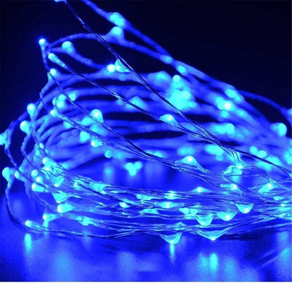 ANJAYLIA Solar String Lights Outdoor, 2 Pack 100 LED Fairy Lights Solar Powered with 8 Modes Waterproof Decorative Copper Wire Lights for Patio Garden Yard Trees Christmas Wedding Party, Warm White