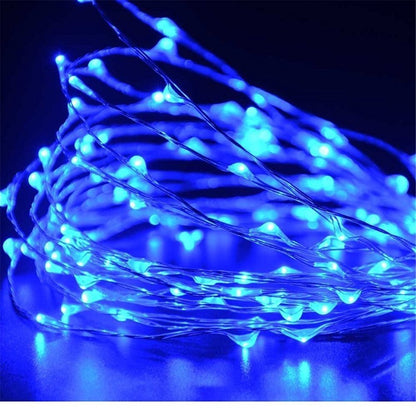 ANJAYLIA LED Fairy Lights Battery Operated String Lights Firefly Lights Garden Home Bedroom Christmas Party Wedding Festival Decorations (Warm White, 16.5Ft*2)