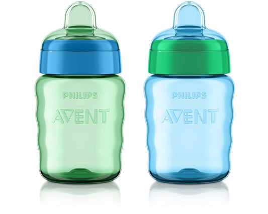 Philips Avent My Easy Sippy Cup, 9 Ounce, Blue/Green, Stage 2 (Colors May Vary)