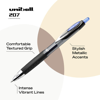 Uniball Signo 207 Gel Pen 12 Pack, 0.5mm Micro Black Pens, Gel Ink Pens | Office Supplies Sold by Uniball are Pens, Ballpoint Pen, Colored Pens, Gel Pens, Fine Point, Smooth Writing Pens