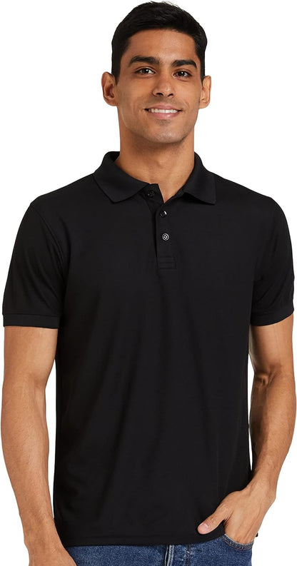 Deniklo Men's Solid Regular fit Polo Shirt