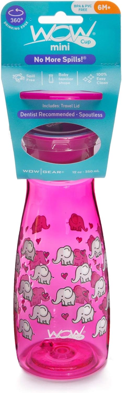 WOW CUP MINI 360 Sippy Cup, 12 oz / 350 ml (Teal Blue)