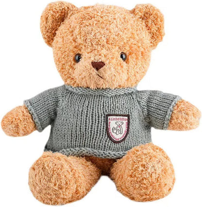 Beauenty Cute Teddy Bear Stuffed Animal Plush,Soft Plush Animals 40CM(Brown) (blue)