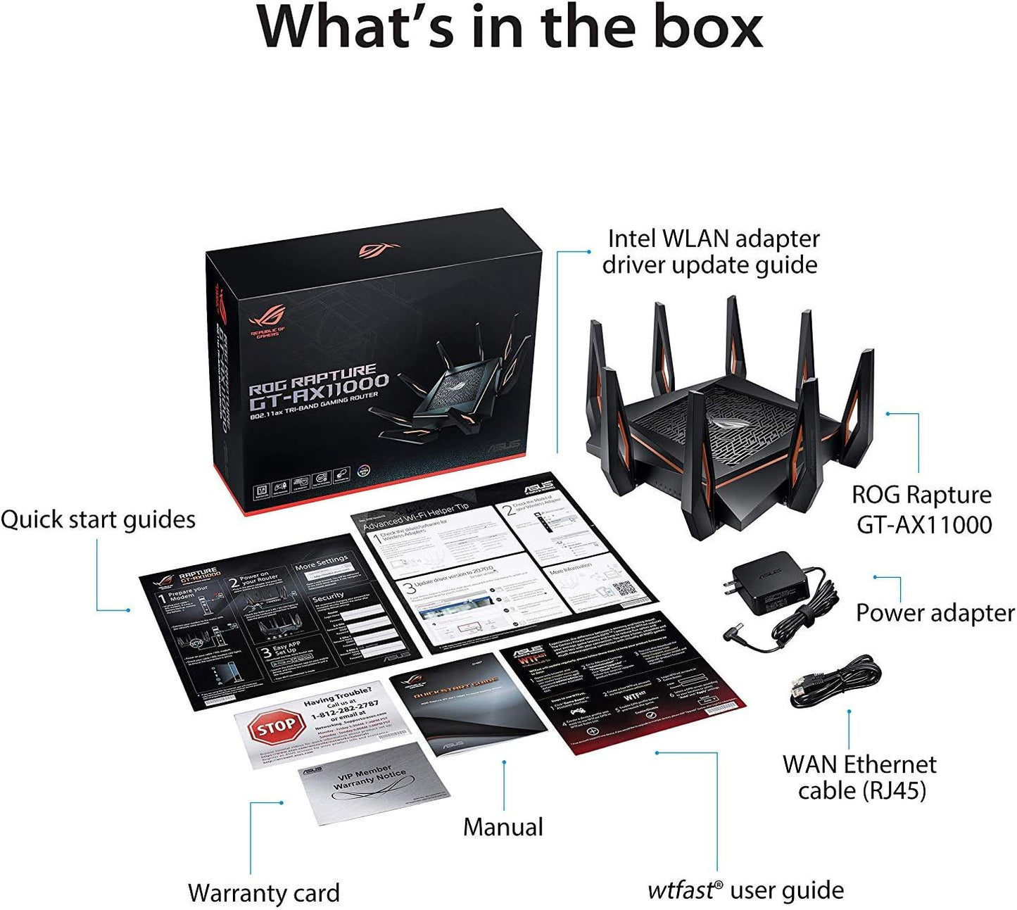 ASUS ROG Rapture GT6 (1PK) Tri-Band WiFi 6 Gaming Mesh WiFi System, Covers up to 5,800 sq ft, 2.5 Gbps Port, Triple-Level Game Acceleration, UNII 4, Free Lifetime Internet Security - White