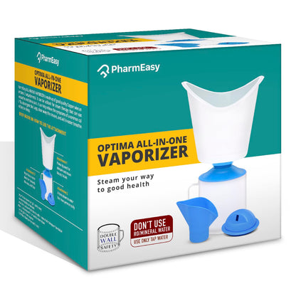 PharmEasy All In One Steam Vaporizer Machine Or Steamer For Cold And Cough Is A Machine Designed For Nozzle Inhaler,Electric Vapor Machine,Facial Sauna And Face Steamer Machine For Adults and Kids