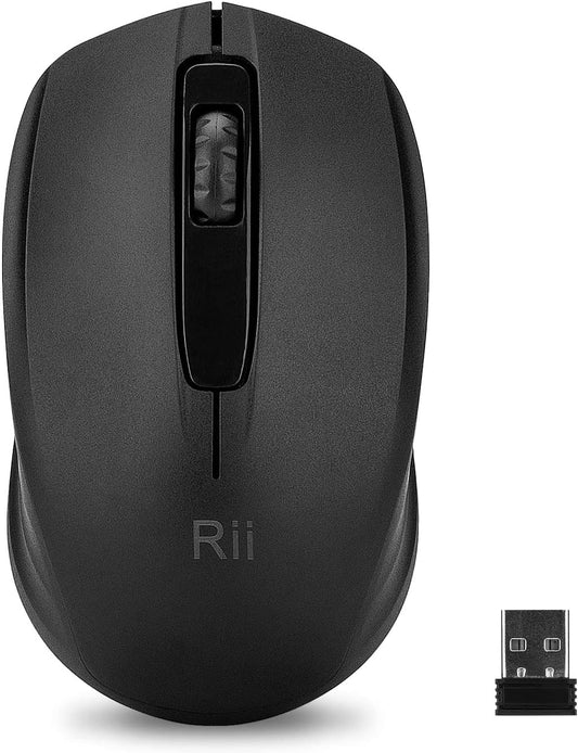 Rii Rii Wireless Mouse with 1000DPI for PC, Laptop, Computer, and MacBook,Included Wireless USB dongle