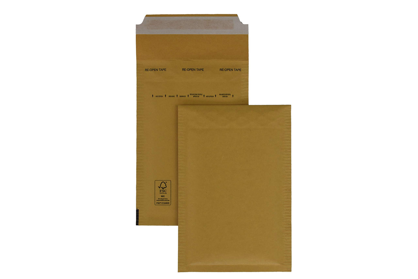 SmithPackaging A3 Bubble Padded Envelopes, Gold, 300mm x 445mm, Pack of 5