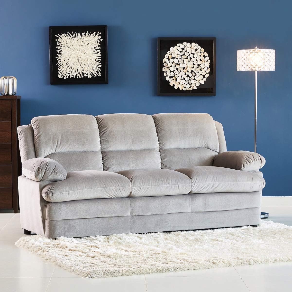 Home Box Fiona 3-Seater Fabric Sofa