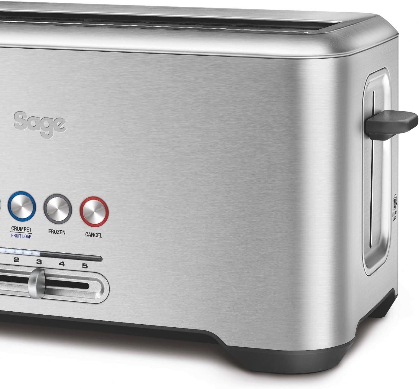 Breville Sage Bta730Uk The Bit More 4 Slice Long Slot Toaster - Silver"Min 1 year manufacturer warranty"