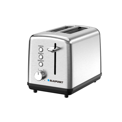 Blaupunkt 2-Slice Toaster, 870W, Brushed Stainless Steel, 6 Browning Levels, KTS612