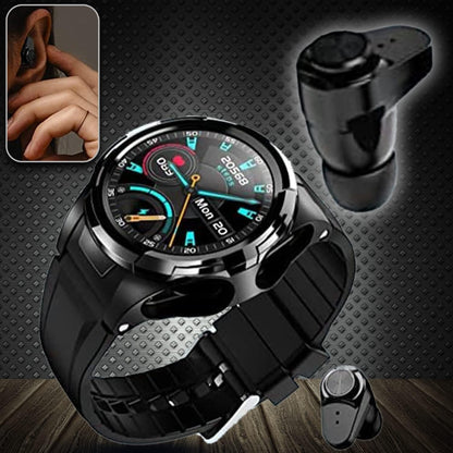 2 in 1 Smart Watch with Earbuds Waterproof HD Touch Screen JM06 Monitor Sports and Health Activities Mobile App Control S201