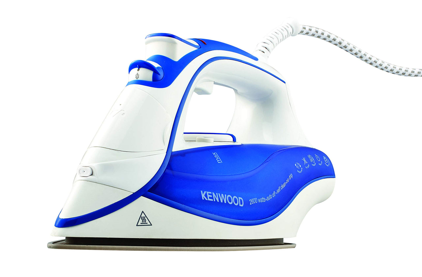 Kenwood Steam Iron 2100W With Ceramic Soleplate, Anti-Drip, Self Clean, Continuous Steam, Burst, Spray Function Stp50.000Wo White/Orange