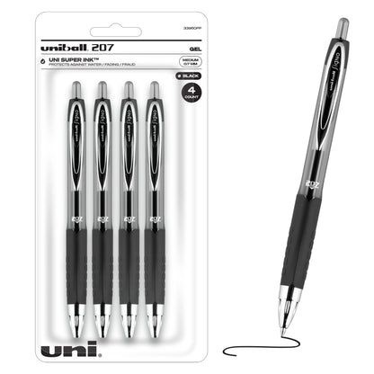 Uniball Signo 207 Gel Pen 12 Pack, 0.5mm Micro Black Pens, Gel Ink Pens | Office Supplies Sold by Uniball are Pens, Ballpoint Pen, Colored Pens, Gel Pens, Fine Point, Smooth Writing Pens