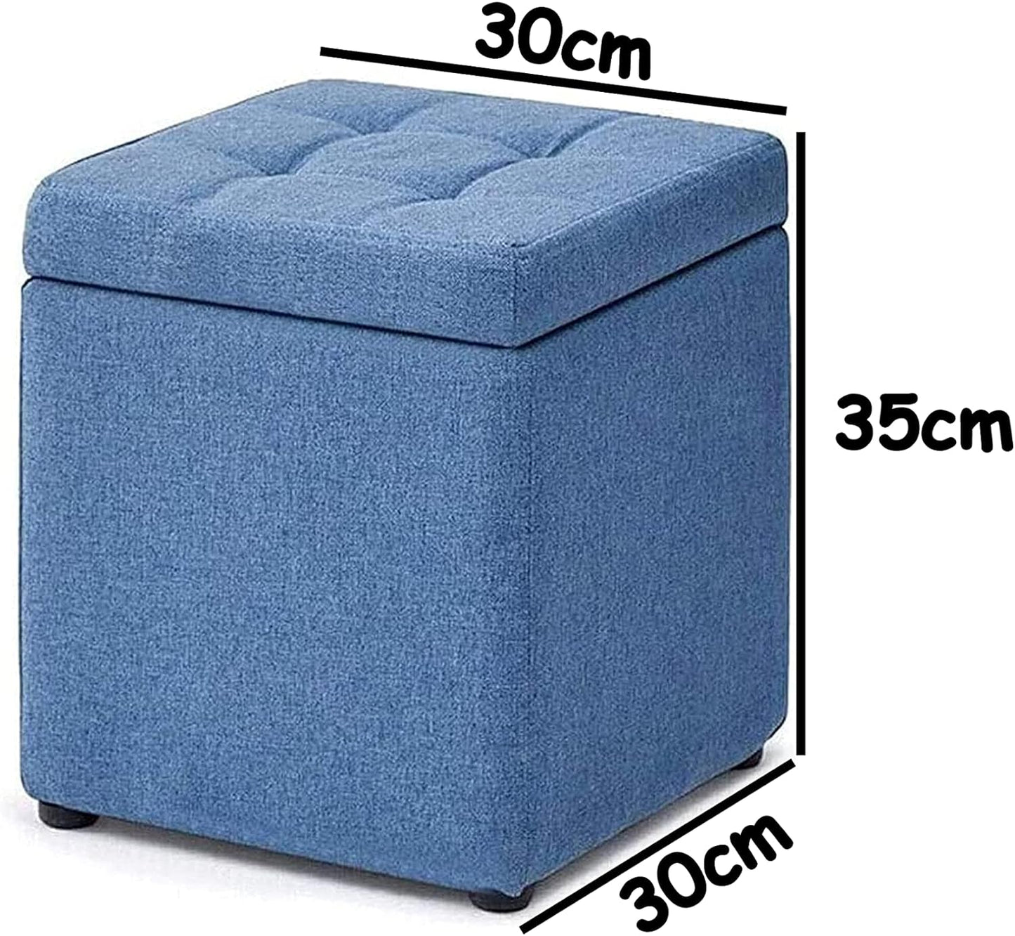 Makeup Toy Ottoman Storage Foot Stool Footrest Stool Multifunction Storage Box Bench Seat Footrest Toy Box Ottoman Foot Rest Stool Storage Ottoman Chair Storage Box Shoe Change Bench (Gray)