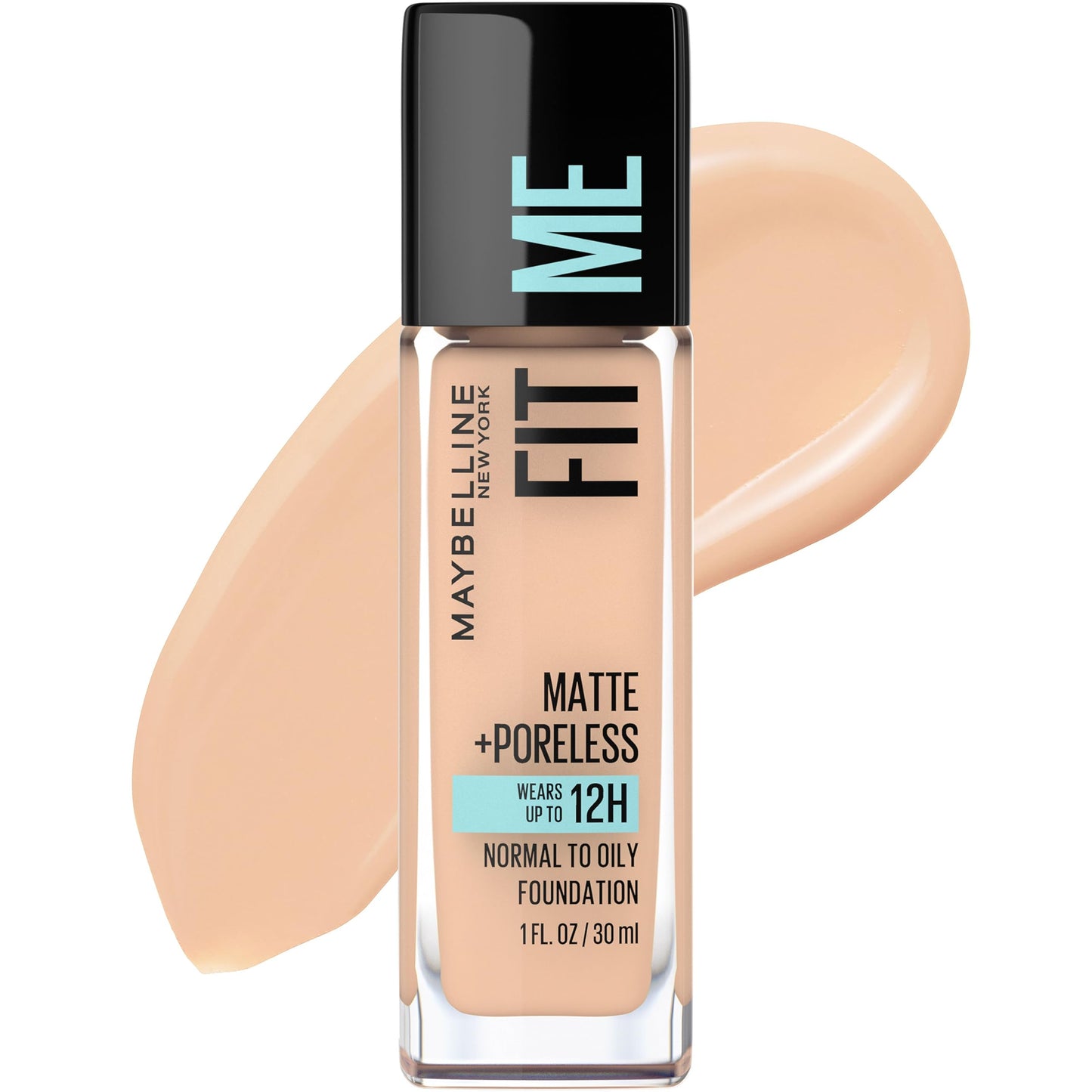 Maybelline Fit Me Matte + Poreless Liquid Oil-Free Foundation Makeup, Soft Tan, 1 Count (Packaging May Vary)