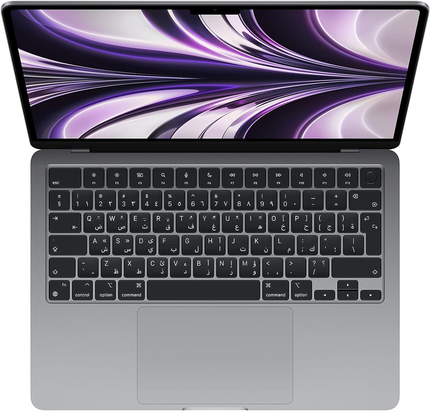 Apple 2022 MacBook Air laptop with M2 chip: 13.6-inch Liquid Retina display, 8GB RAM, 256GB SSD storage, 1080p FaceTime HD camera. Works with iPhone and iPad; Space Grey; Arabic/English - CaveHubs