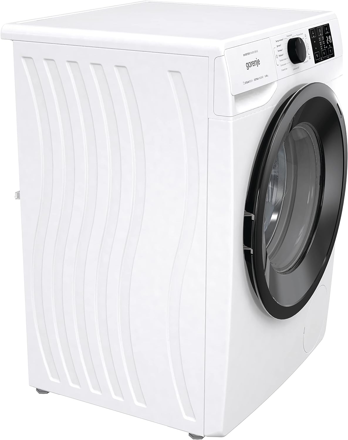 Gorenje 8 Kg Fully Automatic Front Load Washing Machine with Inverter Motor, 1400 RPM and 16 Programs, White, WNEI84BS, 1 Year Warranty