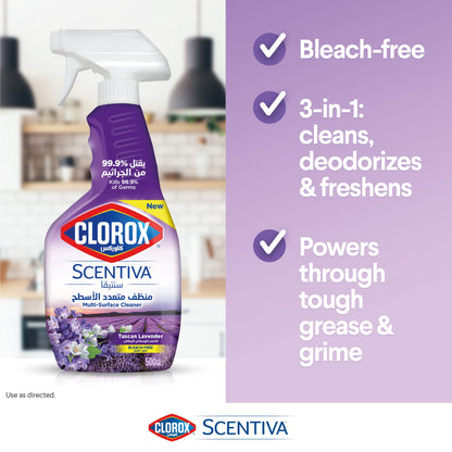 Clorox Multi-Surface Cleaner Scentiva Tuscan Lavender 2 x 500ml