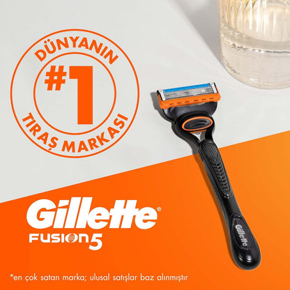 Gillette Fusion 5 Men's Razor 1 Handle + 2 Blades