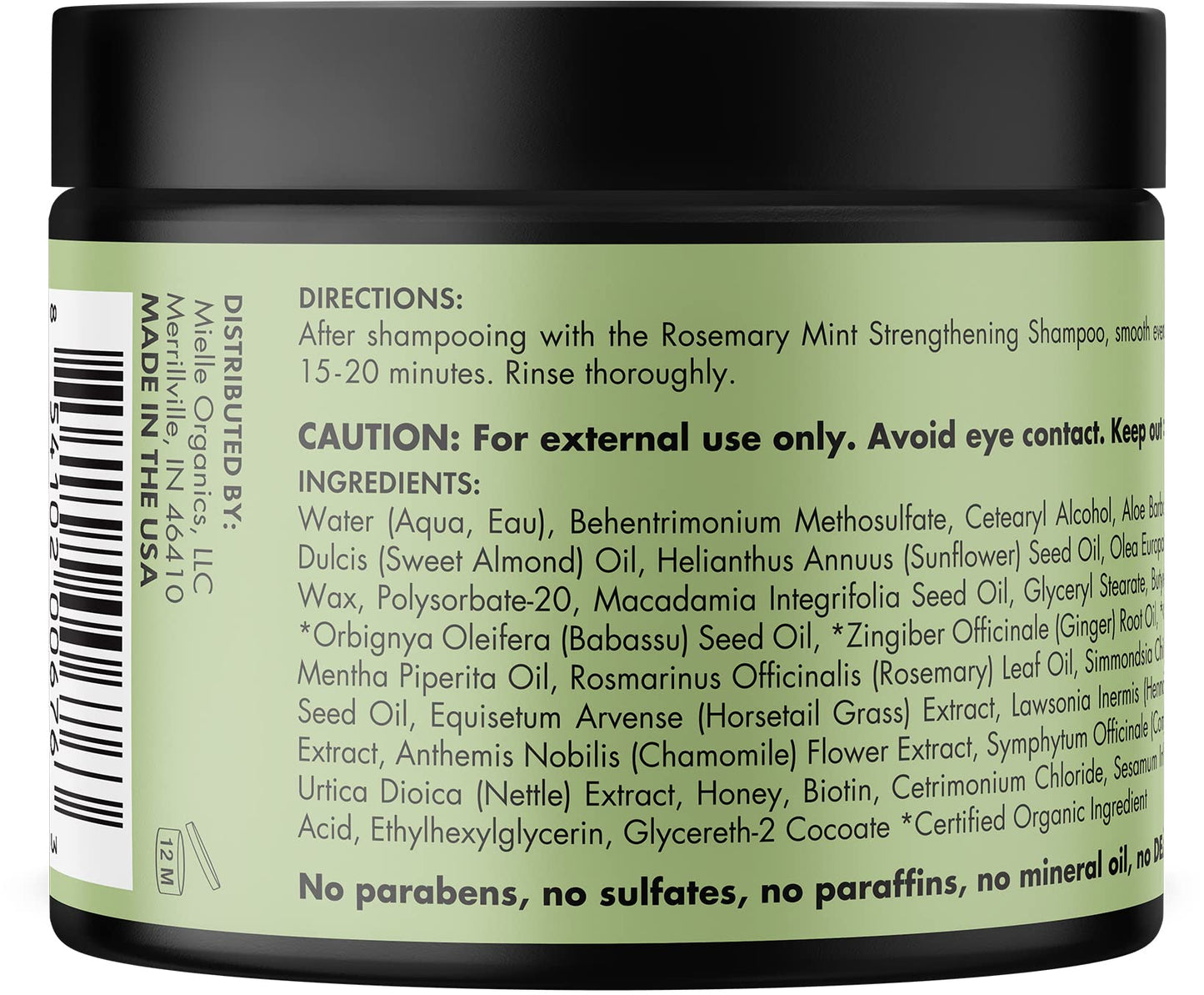 Mielle Organics Mielle Rosemary Mint Strengthening Hair Masque