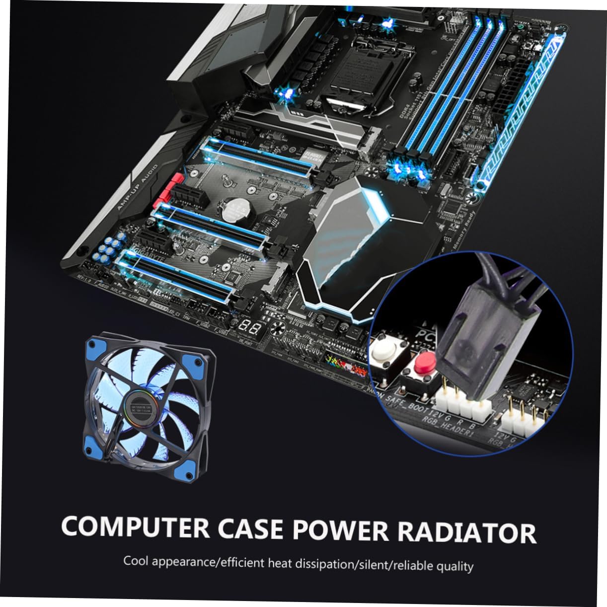 Gadpiparty 1pc Computer Cpu Internal Fans& Cooling Components Rgb Computer Case Computer Fans Computer Case Fans Usb Powered Fan 120mm Rgb Fan 120mm Usb Fan Desktop Case Heat Sink