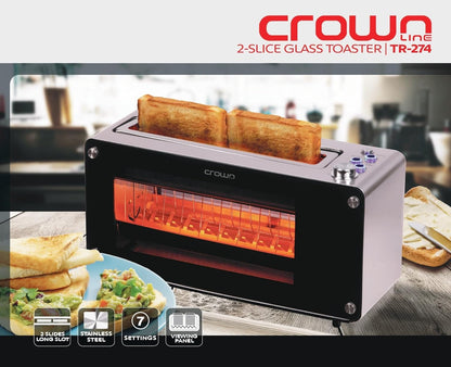 Crownline Toaster, Black, Tr-274