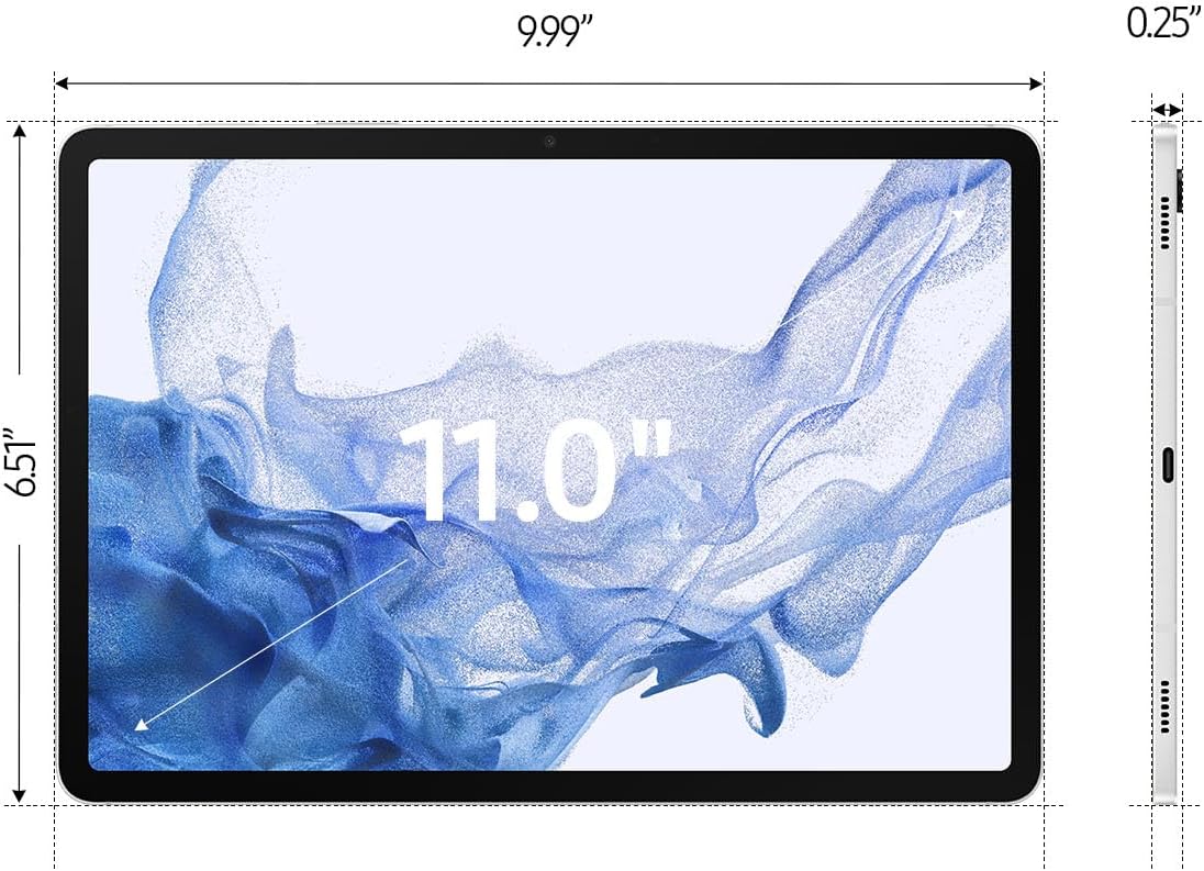 Samsung Galaxy Tab S8+ Android Tablet, 12.4” Large AMOLED Screen, 256GB Storage, Wi-Fi 6E, Ultra Wide Camera, S Pen Included, Long Lasting Battery, Pink Gold