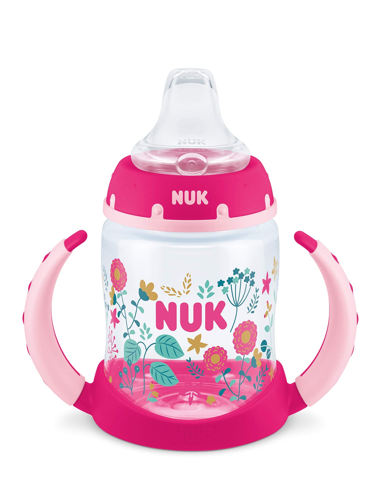 NUK Large Learner Cup, 10 oz, 2 Pack, 9+ Months, Timeless Collection, Amazon Exclusive, 70013, 2 Count (Pack of 1)