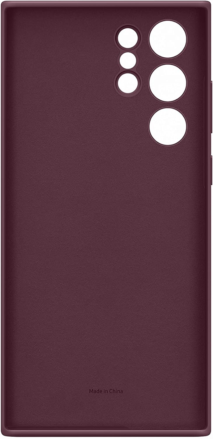 Samsung Galaxy S22 Ultra Official Leather Cover Light Grey