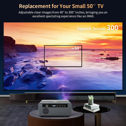 Daylight LED Projector 1000 ANSI WIFI6,4K Smart LCD Android Projector 5G Wifi Bluetooth Wireless 1080P Full HD,Home Outdoor Movie Projector Theatre with HDMI USB RJ45 Ceiling Zoom 4D Keystone Airplay