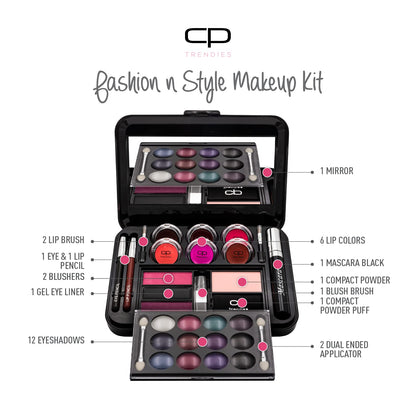 CP TRENDIES Makeup Kit 92 – STUNNING BEAUTY - Ultimate Color - Gift Set for Women/Girls | All-in-one Makeup Kit