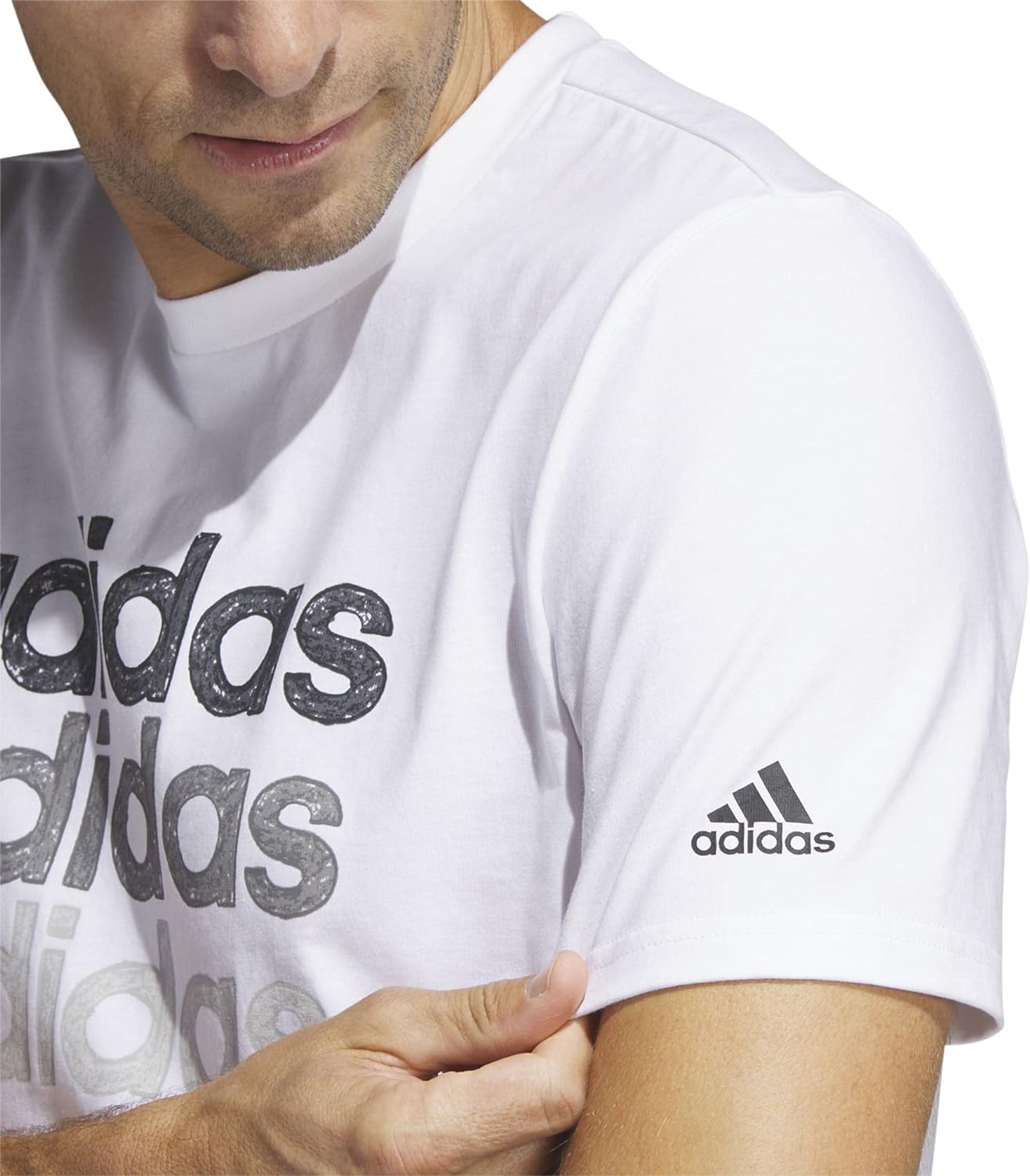 adidas Men's Multi Linear Sportswear Graphic T-Shirt