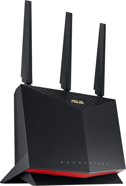 ASUS RT-AX86U (AX5700) WiFi 6 Gaming Router- Dual Band Gigabit Wireless Internet Router, NVIDIA GeForce NOW, 2.5G Port, Gaming & Streaming, AiMesh Compatible, 4G 5G Router Replacement