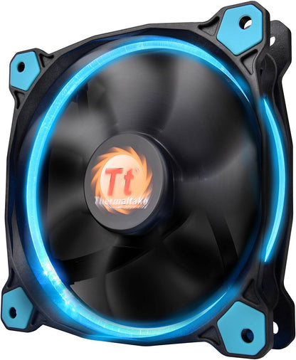 Thermaltake Ring 14 High Static Pressure 140mm Circular Ring Case/Radiator Fan With Anti-Vibration Mounting System Cooling Cl-F039-PL4Wt-A White