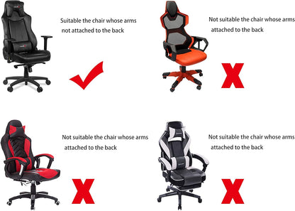 SARAFLORA Polyester Solid Stretch Washable Computer Chair Slipcovers for Universal Rotating for Boss, Office Chair (Large, Black)