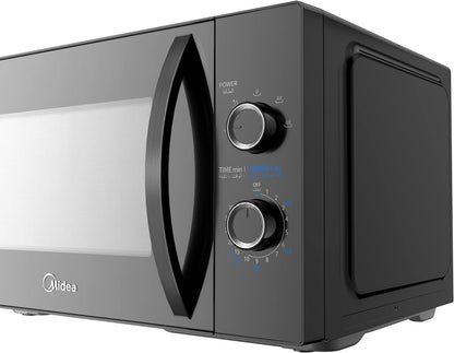 Midea 25 Liters Solo Microwave Oven with 5 Power Levels, 800W, Child-Safety-Lock, Defrost Function, 35 Minutes Timer, Fast Reheat, Pull Open Door Handle, Good for Home & Office, Black, MM8P022KG-BK