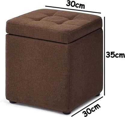 Makeup Toy Ottoman Storage Foot Stool Footrest Stool Multifunction Storage Box Bench Seat Footrest Toy Box Ottoman Foot Rest Stool Storage Ottoman Chair Storage Box Shoe Change Bench (Gray)