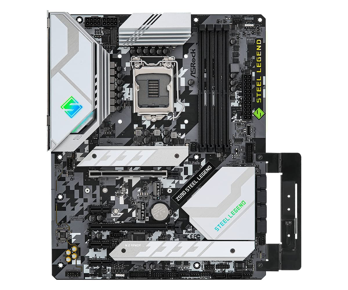 Asrock Z590 Steel Legend Intel Lga 1200 Socket Atx Motherboard - CaveHubs