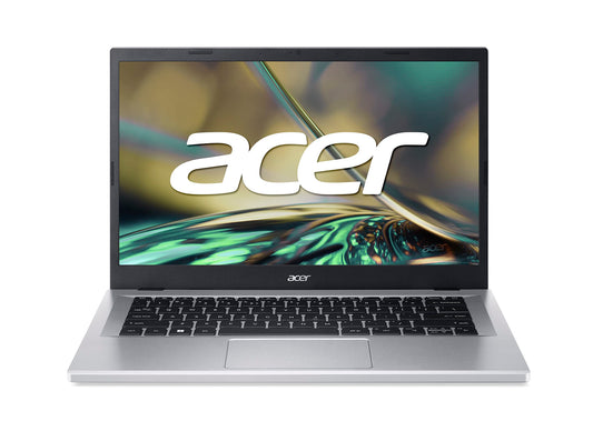 Acer Aspire 3 A314 Notebook with 13th Gen Intel Core i3-8 Cores Upto 3.80GHz/4GB LPDDR5 RAM/256GB SSD Storage/Intel UHD Graphics/14" FHD IPS Display/Win 11/Pure Silver - CaveHubs