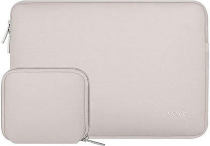 MOSISO Laptop Sleeve Compatible with MacBook Air/Pro, 13-13.3 inch Notebook, Compatible with MacBook Pro 14 inch M3 M2 M1 Chip Pro Max 2024-2021, Neoprene Bag with Small Case, Black