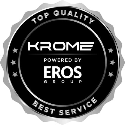 KROME 6Kg 1000 RPM Front Load Washing Machine,LED Display with Universal Motor, 5 Star Energy Efficient, 16 Wash Programs with Variable Temperature Setting, 5 Year Motor Warranty Titanium - KR-WFL60SS