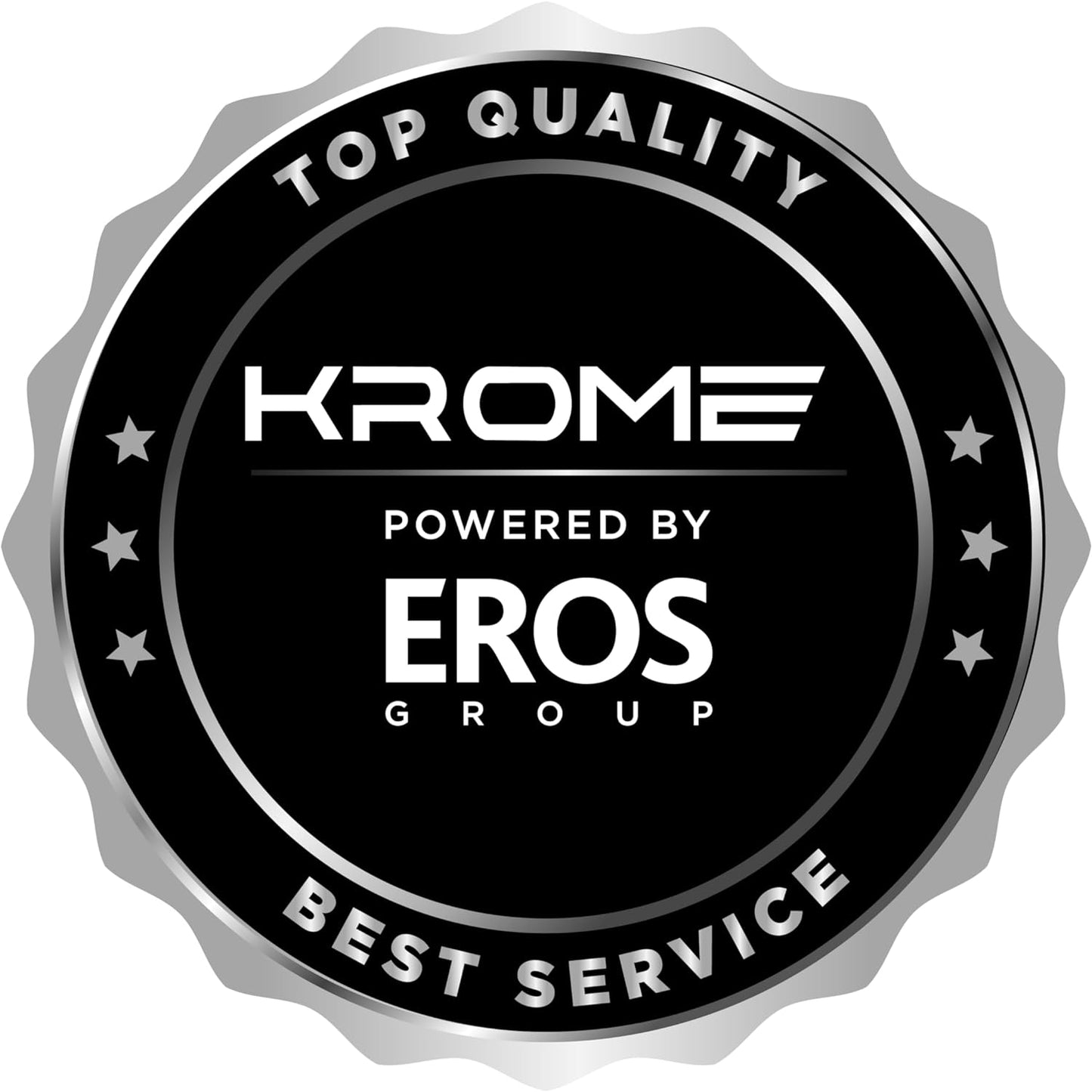 KROME 600L Gross, Side By Side Refrigerator with Multi Air Flow System, Electronic Touch Temperature Control, Door Alarm, No Frost Cooling System, 10 Year Compressor Warranty, Silver- KR-SBS601SM